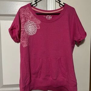 Made for Life Pink short Sleeve Sweatshirt